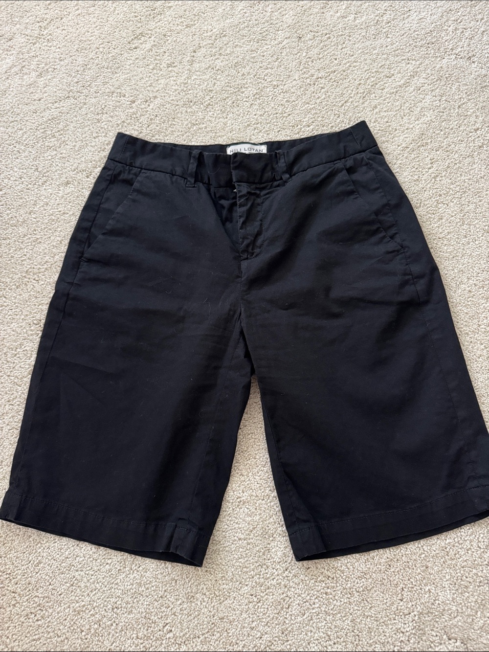 Nili Lotan Black Women's Bermuda Shorts